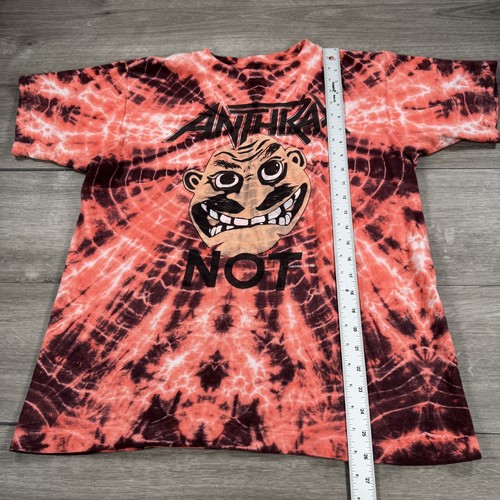 Vintage 80s Anthrax T Shirt Not Man Tie Dye Band Concert Tour Single Stitch VTG, $79.99 - Photo 6