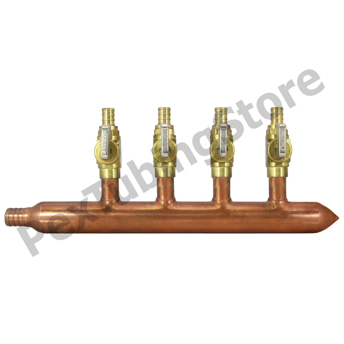 Collettore riscaldamento radiante 7 branche, tubo PEX 1/2 po, acciaio inox per riscaldamento pavimento, kit con adattatori 1/2 po inclusi SucceBuy | Leroy Merlin