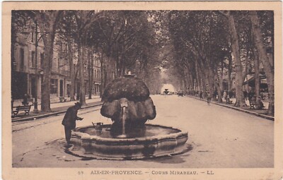 E0318 AIX EN PROVENCE - LE COURSE MIRABEAU ET LA FONTAINE