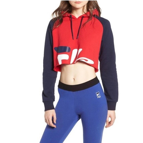 Fila Edie Crop Hoodie In Blue Lyst | lupon.gov.ph