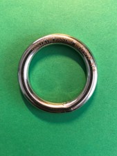 Stainless Steel 304 Round Ring Welded 1/4" x 1 3/16" (6mm x 30mm)