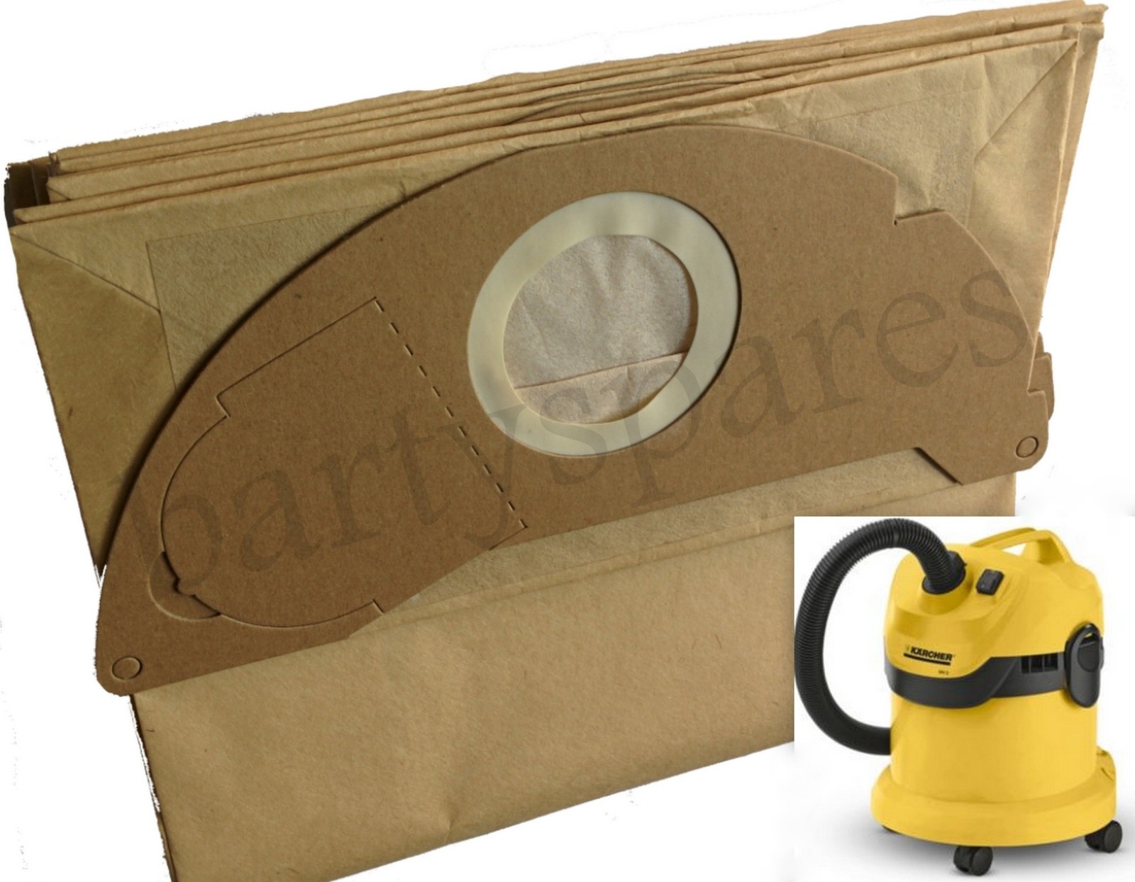 5 Strong Dust Bags for Karcher A2004 A2054 A2024 vacuum cleaner hoover