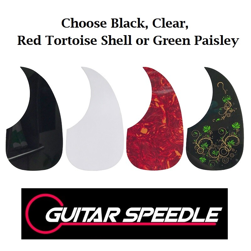 SM SunniMix Acoustic Guitar Pickguard Scratch Plate - Pack Of 4, Self-Adhesive, For 40/41 Inch Guitars-740344