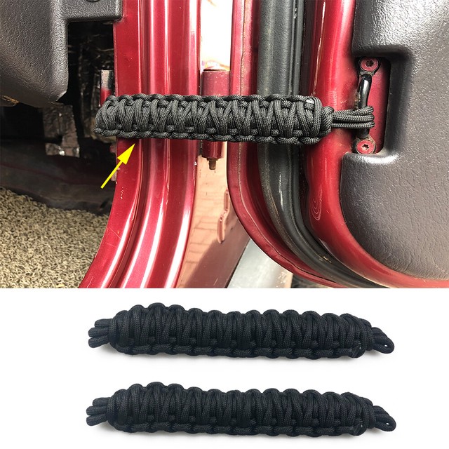 2PCS Car Door Limiting Limit Strap Door Stop For Jeep Wrangler CJ/YJ/TJ