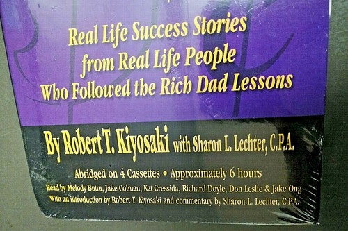 Rich Dads Success Stories Rare Audio Book Cassette 4 Tapes w/ Robert Kiyosaki - Picture 2 of 4
