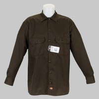Sp Dickies Clothing Long Sleeve Work Shirt Brown Skate Sp Dickies Clothing Long Sleeve Work Shirt Brown Skate