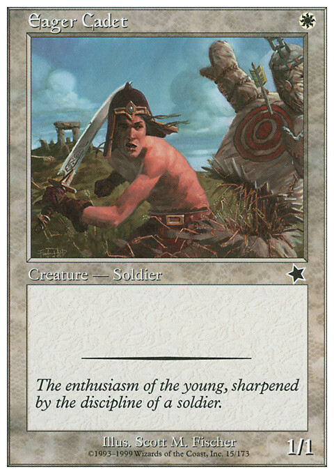 Magic the Gathering MTG Eager Cadet (15) Starter 1999   LP