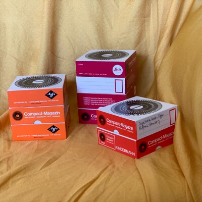 Compact Rund Magazin AGFA Kindermann Leitz LEICA Liesegang 60 Pocket Dias 110 OV