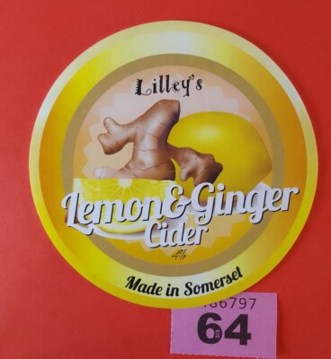 Bierpumpe Clip Abzeichen Lilley's Cider Somerset Zitrone & Ingwer
