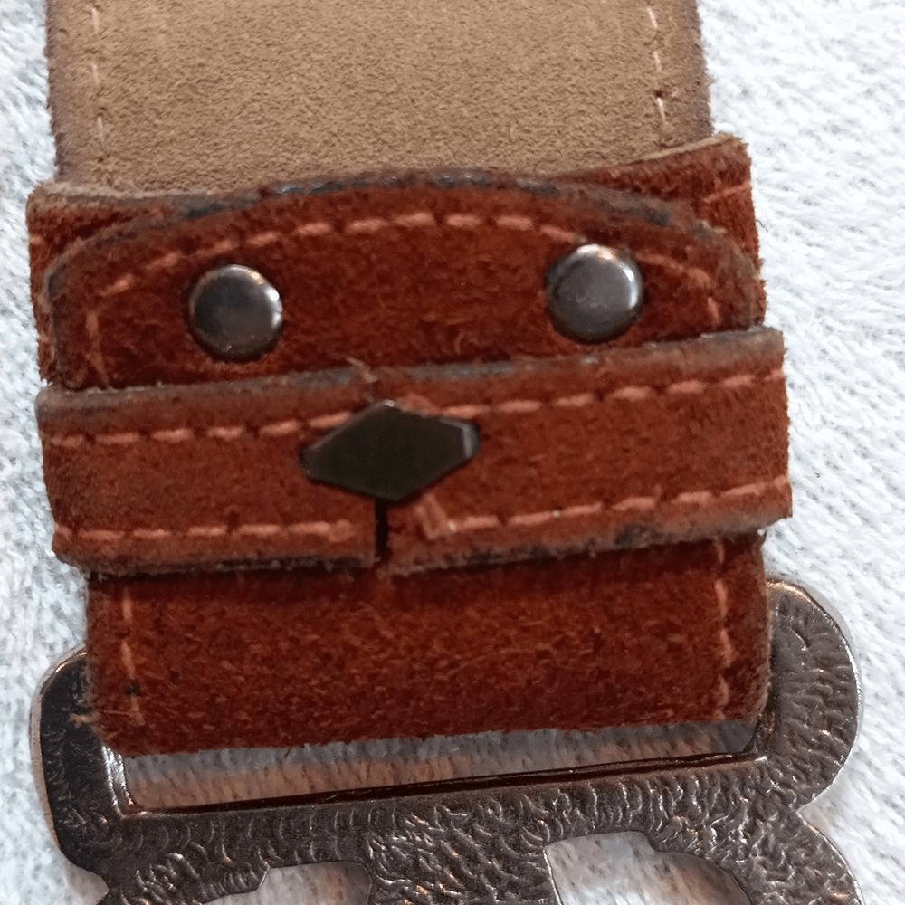 Genuine Leather Handmade Solid Connected Buckle B… - image 13