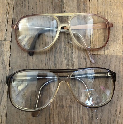 Vintage MODERN OPTICAL Brown Fade AUTHENTIC EYEGLASSES FRAMES set Of 2