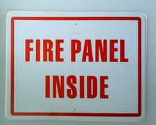 Fire Panel Inside Sign