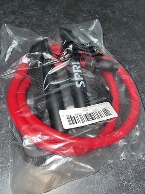 Spri Xertube Medium Strength Exercise Stretch Band Red, New in plastic sealed ba