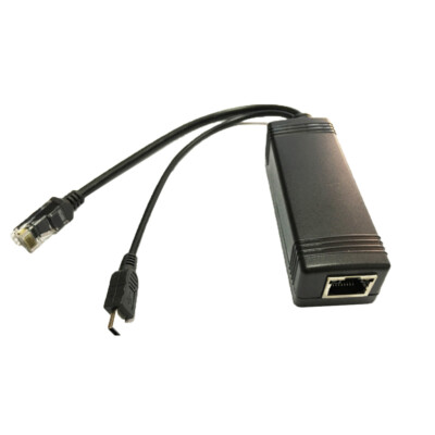 IEEE802.3af Micro USB PoE Splitter mit Strom über Ethernet 48V bis 5V