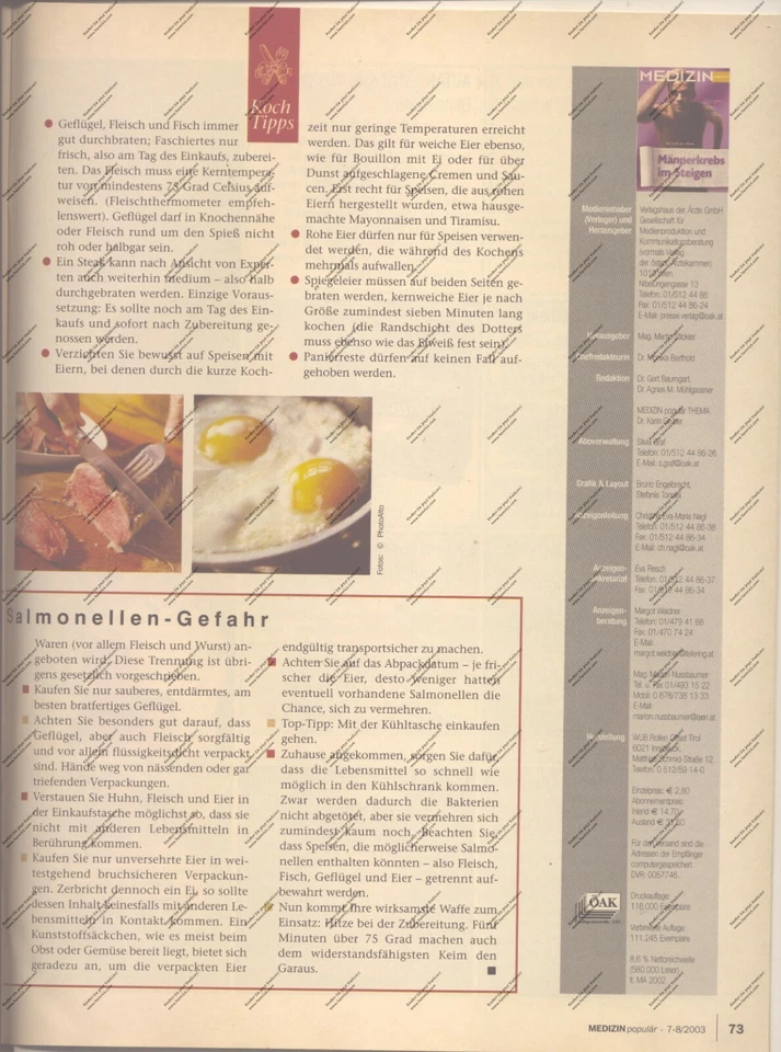 Medizin populär Juli 2003 - Bild 3 von 4