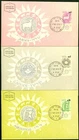 Israel 215-217 Signs of Zodiac: Ram, Crab, Water bearer. 1962 Maximum Card