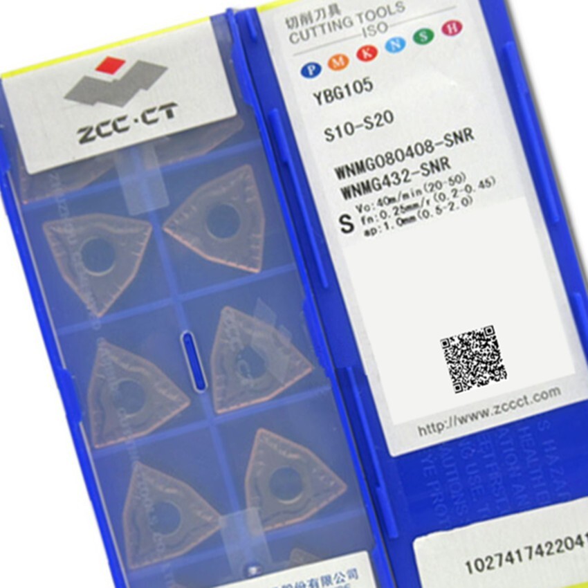 10pcs WNMG080408-SNR YBG105 ZCC.CT Tools CNC blade Carbide Inserts