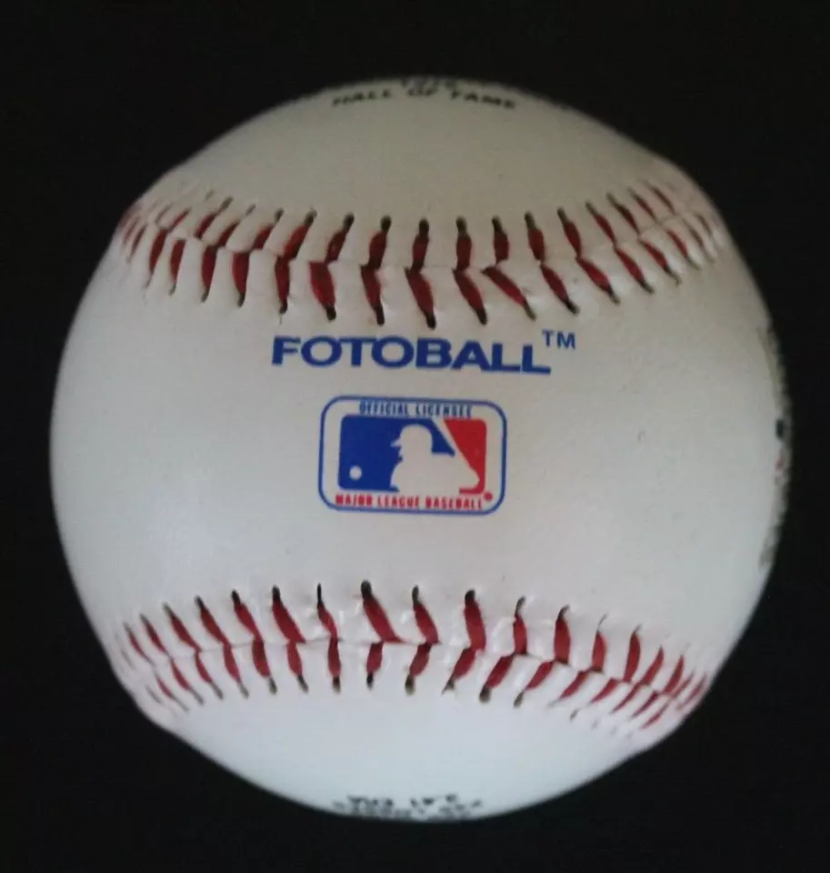 Robin Roberts (d.2010) HOF Philadelphia Phillies Autograph Fotoball Baseball JSA - Image 2 of 4