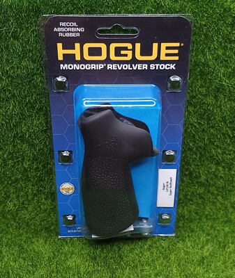 Hogue Rubber Monogrip Ruger GP100/Super Redhawk, No Finger Groove, Black - 80010