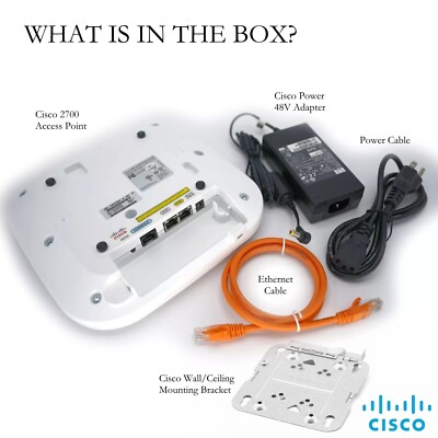 Cisco WiFi Access Point 1.3 Gbps STAND-ALONE 2-Band + Power Supply