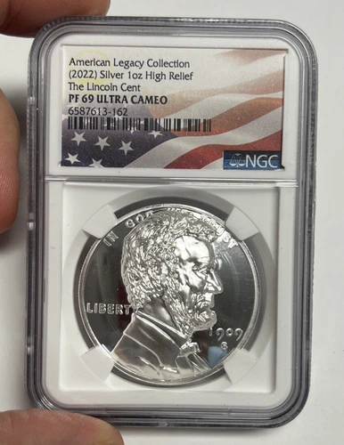 American Legacy Collection (2022) 1 oz NGC PF69 Silver HR The Lincoln Cent 1909