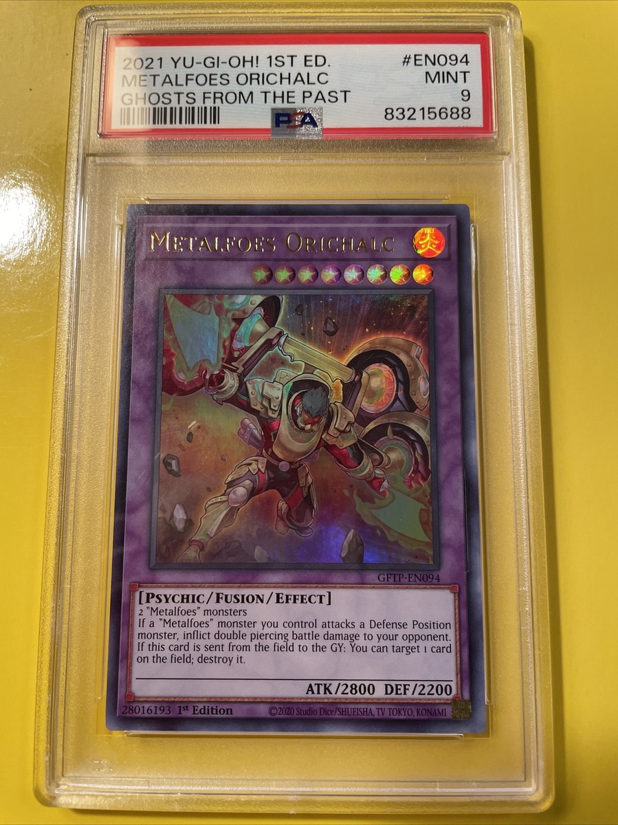 YuGiOh METALFOES ORICHALC #GFTP-EN094🔥PSA 9 MINT🔥1st EDITION