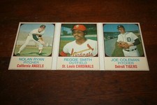 1975 Hostess Baseball Uncut Panel #58 Nolan Ryan #59 Smith #60 Coleman
