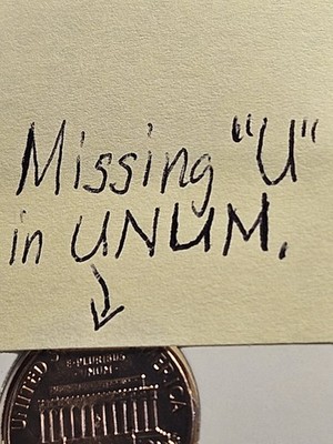 1973 D Lincoln Cent Missing 1st ''U'' In UNUM,RPD, DDO, DDR,(weak strike)-see pics