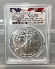 2016 W American Silver Eagle - PCGS - SP 69 - Burnished - UNC Set Lettered Edge