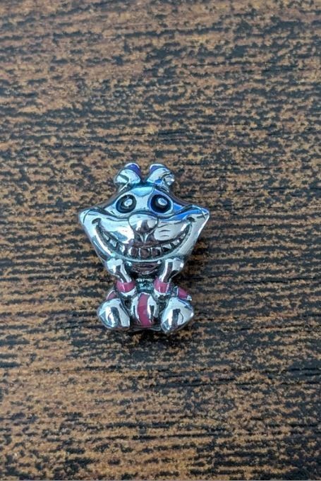 Charm Pandora chat Cheshire Disney argent précieux exprimez votre grain de folie poétique