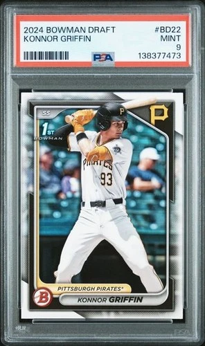 2024 Bowman Draft #BD22 KONNOR GRIFFIN 1st Bowman RC PSA 9 Mint - Pirates