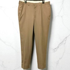 RC Tom James Mens Dress Pants Beige Khaki 36x31
