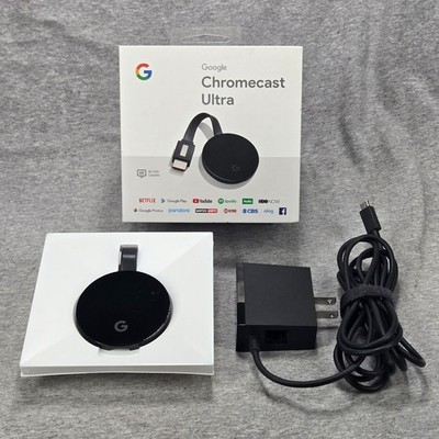 Google Chromecast Ultra 4K Digital Media Streamer - Black (GA3A00403A14)