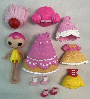 Rare Lalaloopsy Mini Princess Crumbs Sugar Cookie 3  Style N Swap Doll Lot