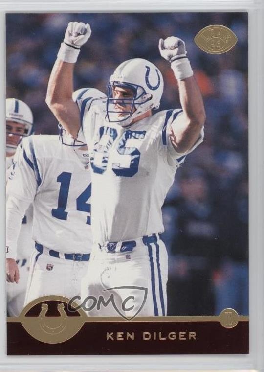 1996 Leaf Red with Gold Foil Ken Dilger #47 0q3