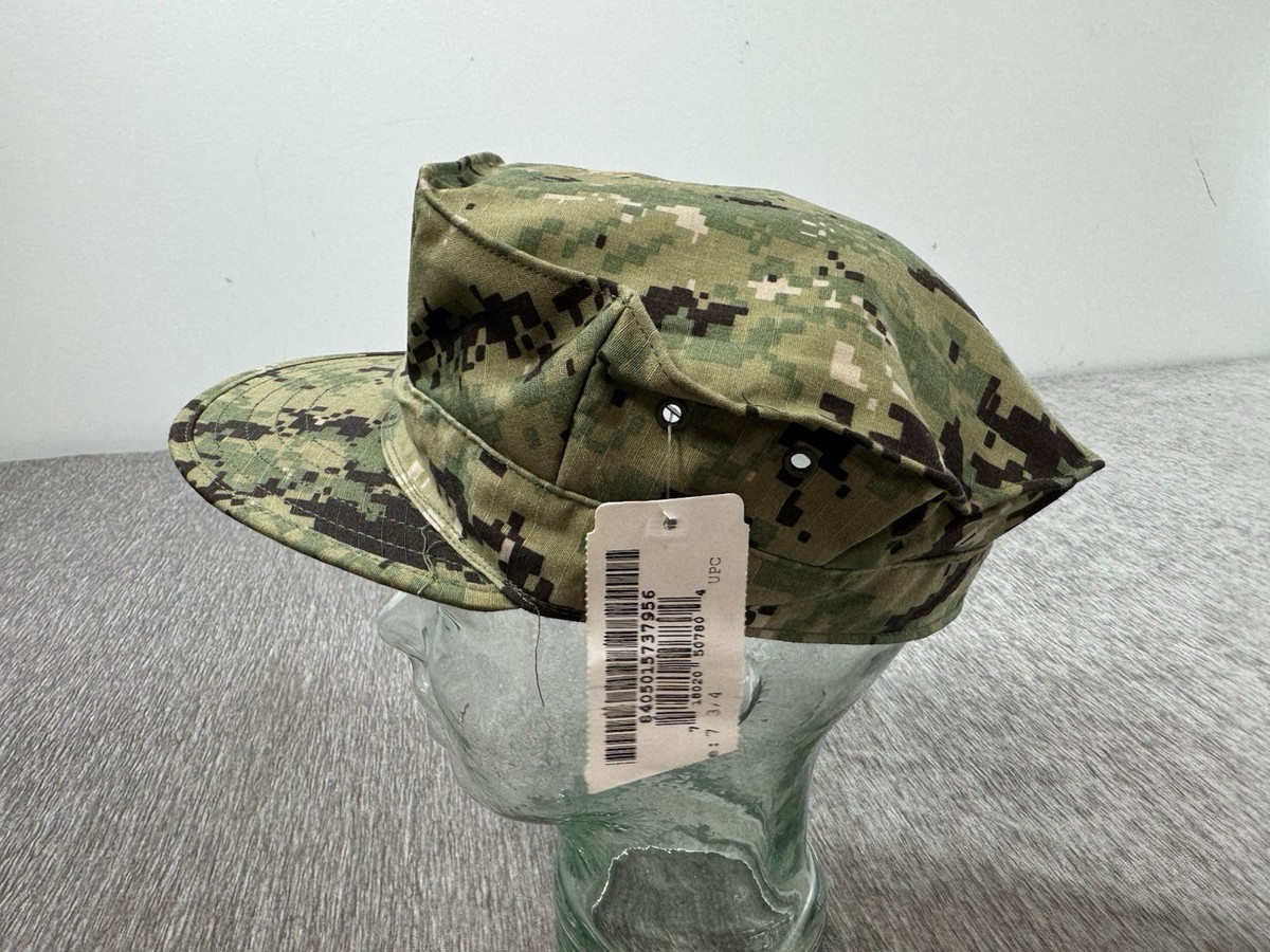 US Navy NWU Type III AOR2 Digital Woodland Utility Cap - 7 3/8 - Foto 6
