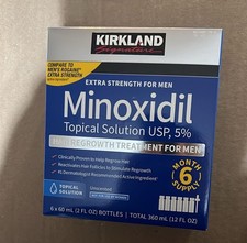Hair Regrowth for Men - Kirkland 5 Minoxidil 6 Month Supply 