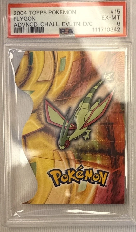 2004 Topps Pokémon Advanced Challenge Die-Cut #15 Flygon PSA 6 Rare Insert - Image 4 of 4