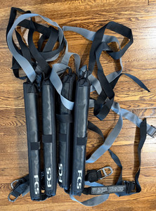 FCS Auto Hardware Soft Rack System Black Surfboard Paddleboard Transport