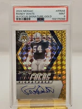 2024 Panini Mosaic Randy White - In Focus Auto - Gold /10 - Hall of Fame PSA 9