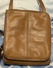 american leather co Sling handbag In Tan Ultra Soft Beautiful Bag For Autumn