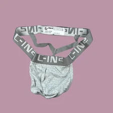C-IN2 men Heather grey Core Y-back cotton G-string Thong underwear