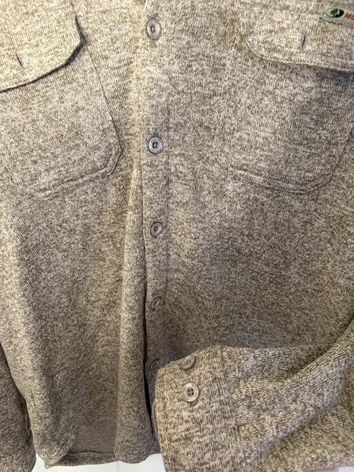 Mossy Oak Hombre Marrón Poliéster Chaqueta - Camisa Abotonada Chaqueta Talla Grande Foto 3 de 4