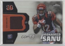 2012 Topps Chrome Rookie Relics Black Refractor 17/25 Mohamed Sanu #RR18 00jz