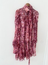 Zimmermann Kaleidoscope Tie Neck Dress Size 1/AU10/US6