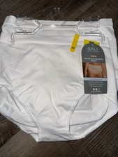 Bali  2-Pair Womens Shaping Brief Firm Control White Shapewear Nylon Blend  M