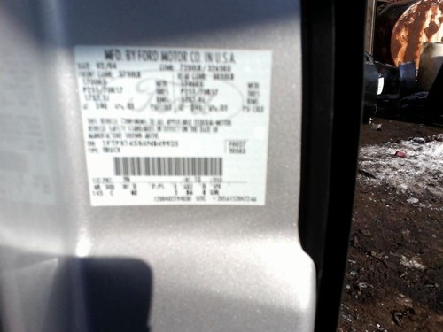 Passenger Sun Visor Crew Cab Fits 04-08 FORD F150 PICKUP 8241592 - Picture 3 of 3