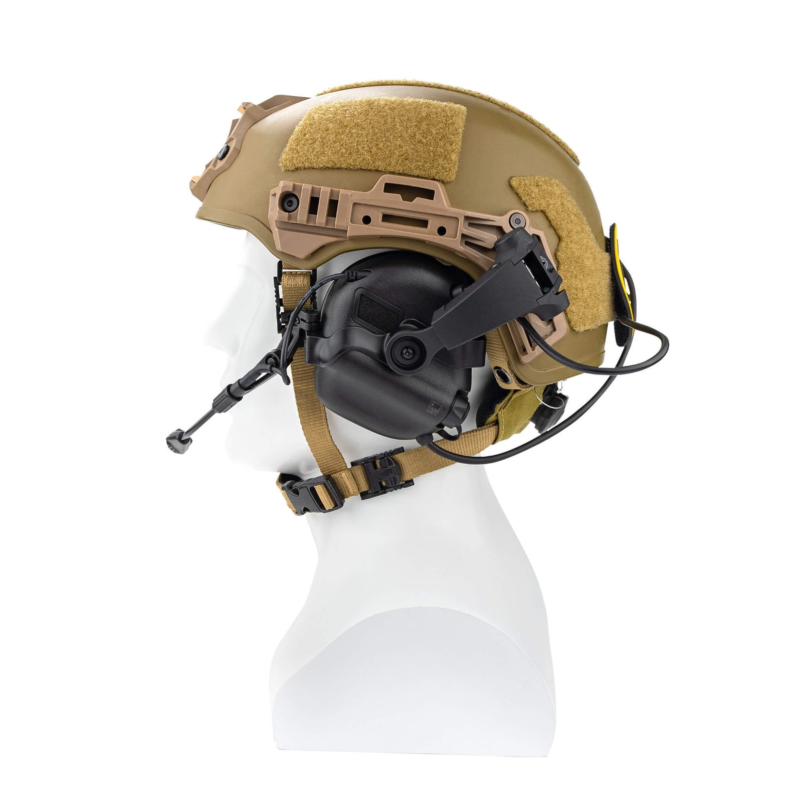 Earmor M31/M32 PLUS/EXFIL -TW Rail Mount Kit, Tactical Black, -TW-BK