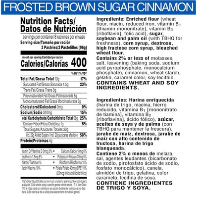 Value Pack Toaster Pastries, Brown Sugar Cinnamon Flavor