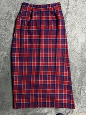 Vintage Pendleton 100 Wool Skirt Boyd Tartan Plaid Size 14 Made In USA